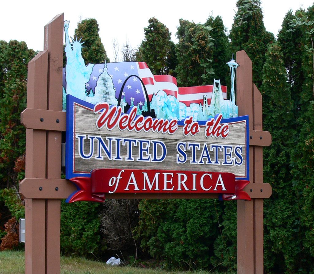 USA sign